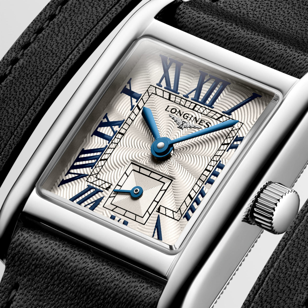 Longines Mini Dolcevita 21.50 X 29.00 mm Silver "flinqué" Stainless steel L52004710 L5.200.4.71.0 detailed view