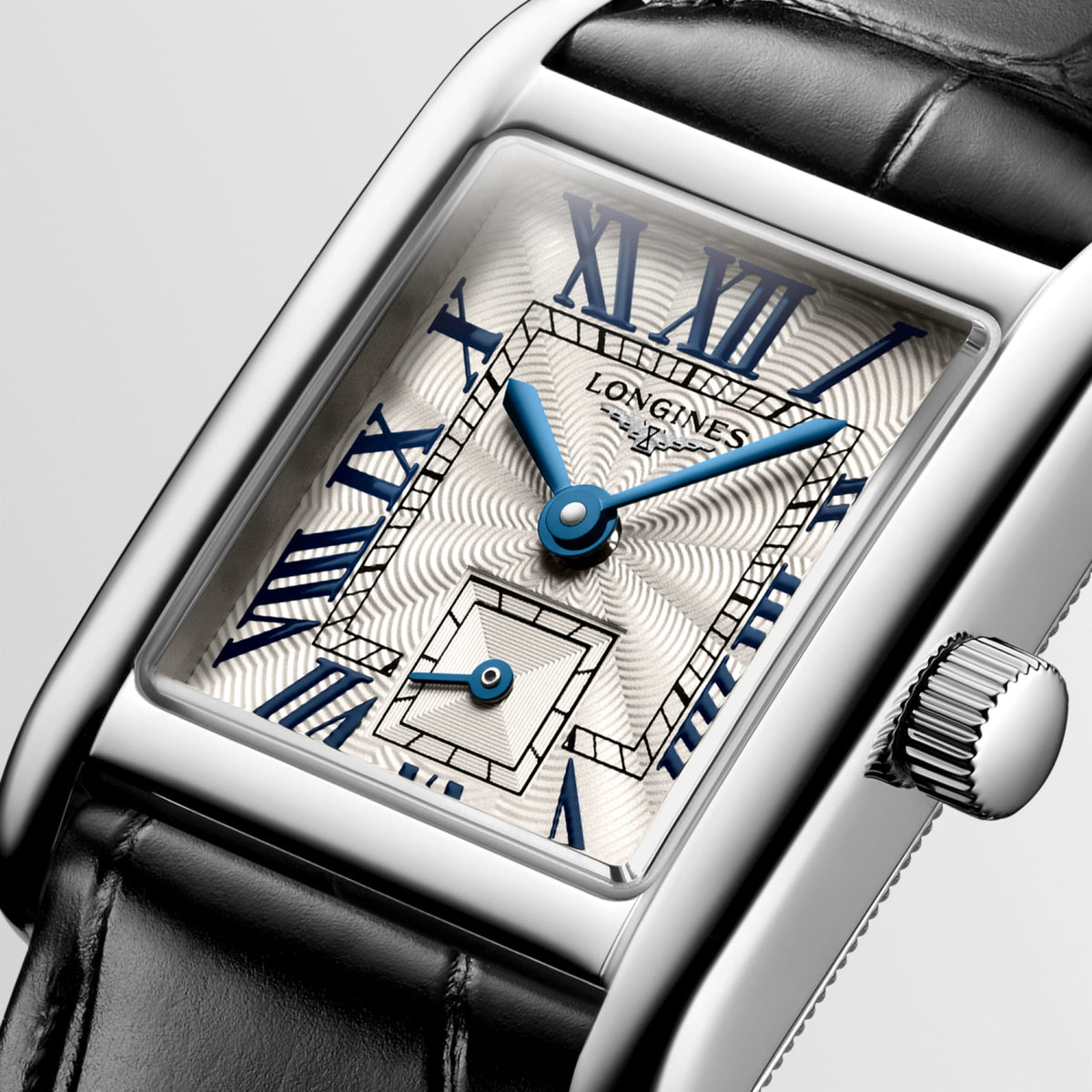 Longines Mini Dolcevita 21.50 X 29.00 mm Silver "flinqué" Stainless steel L52004712 L5.200.4.71.2 detailed view