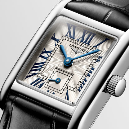 Longines Mini Dolcevita 21.50 X 29.00 mm Silver "flinqué" Stainless steel L52004712 L5.200.4.71.2 detailed view