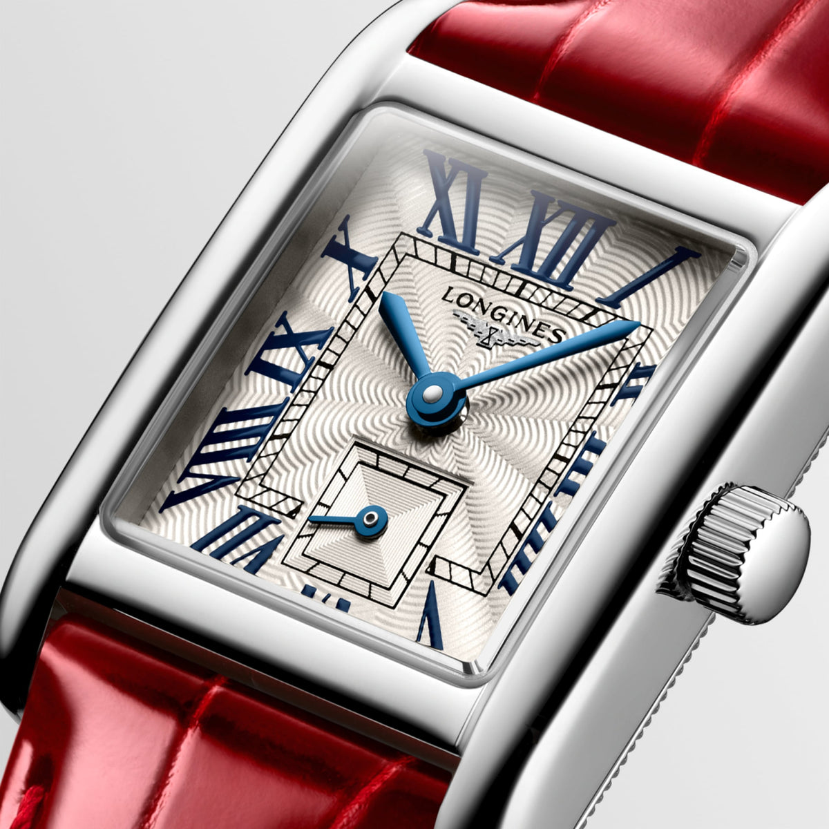 Longines Mini Dolcevita 21.50 X 29.00 mm Silver "flinqué" Stainless steel L52004715 L5.200.4.71.5 detailed view