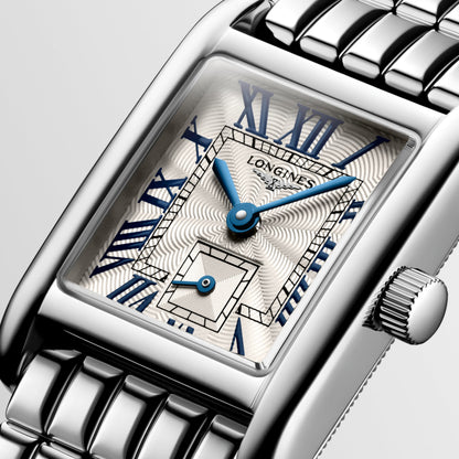 Longines Mini Dolcevita 21.50 X 29.00 mm Silver "flinqué" Stainless steel L52004716 L5.200.4.71.6 detailed view