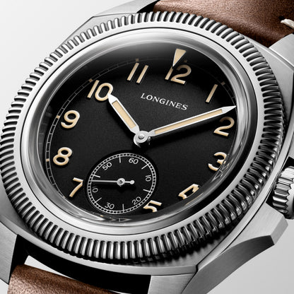 Longines Pilot Majetek 43.00 mm Black matt Stainless steel L28384530 L2.838.4.53.0 detailed view