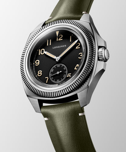 Longines Pilot Majetek 43.00 mm Black matt Stainless steel L28384532 L2.838.4.53.2 detailed view