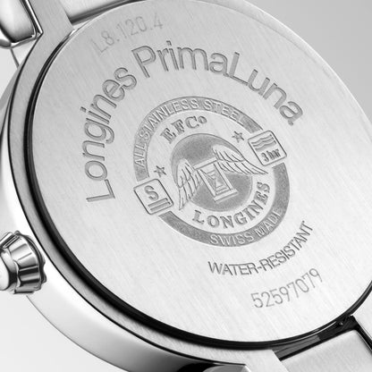 Longines Primaluna 26.50 mm Opaline Ivory Stainless steel L81204716 L8.120.4.71.6 back view