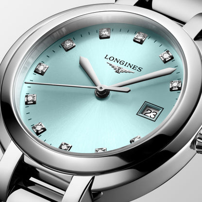 Longines Primaluna 30.00 mm Sunray blue Stainless steel L81224906 L8.122.4.90.6 detailed view