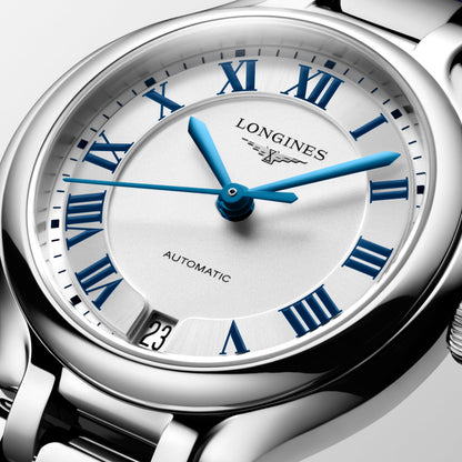 Longines Primaluna 34.00 mm Sunray silver Stainless steel L81244712 L8.124.4.71.2 detailed view