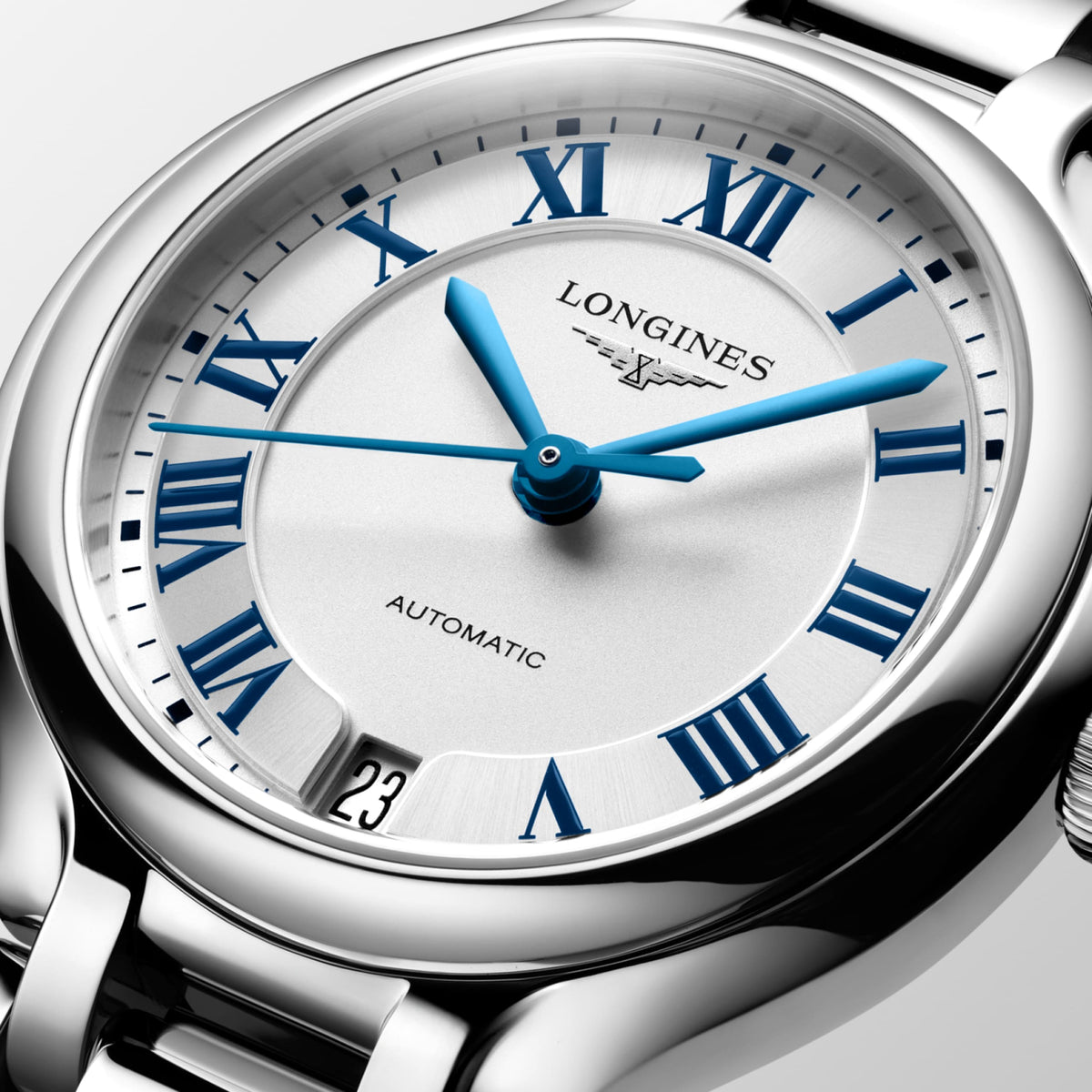 Longines Primaluna 34.00 mm Sunray silver Stainless steel L81244716 L8.124.4.71.6 detailed view