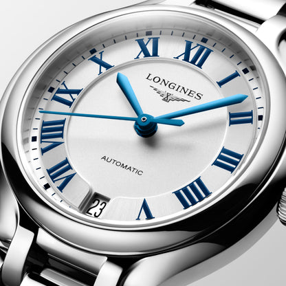 Longines Primaluna 34.00 mm Sunray silver Stainless steel L81244716 L8.124.4.71.6 detailed view