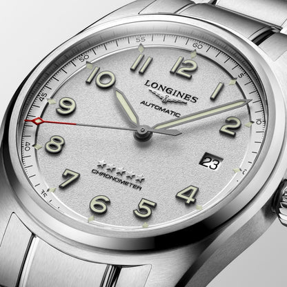 Longines Spirit 40.00 mm Opaline Ivory Stainless steel L38104736 L3.810.4.73.6 detailed view