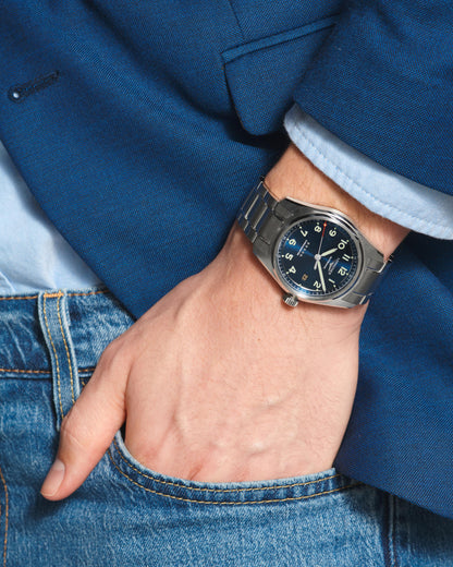 Longines Spirit 40.00 mm Sunray blue Stainless steel L38104936 L3.810.4.93.6 back view