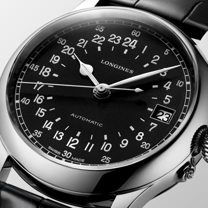 Longines Twenty-Four Hours 47.50 mm Black matt Stainless steel L27514534 L2.751.4.53.4 detailed view