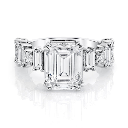 Crown Emerald Hidden Halo