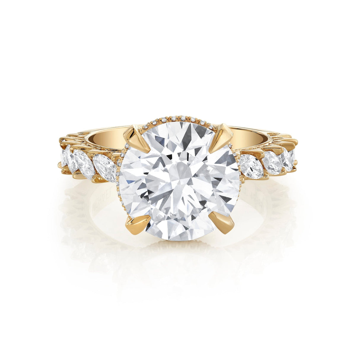 Meksian Round Hidden Halo – Markham Fine Jewelers