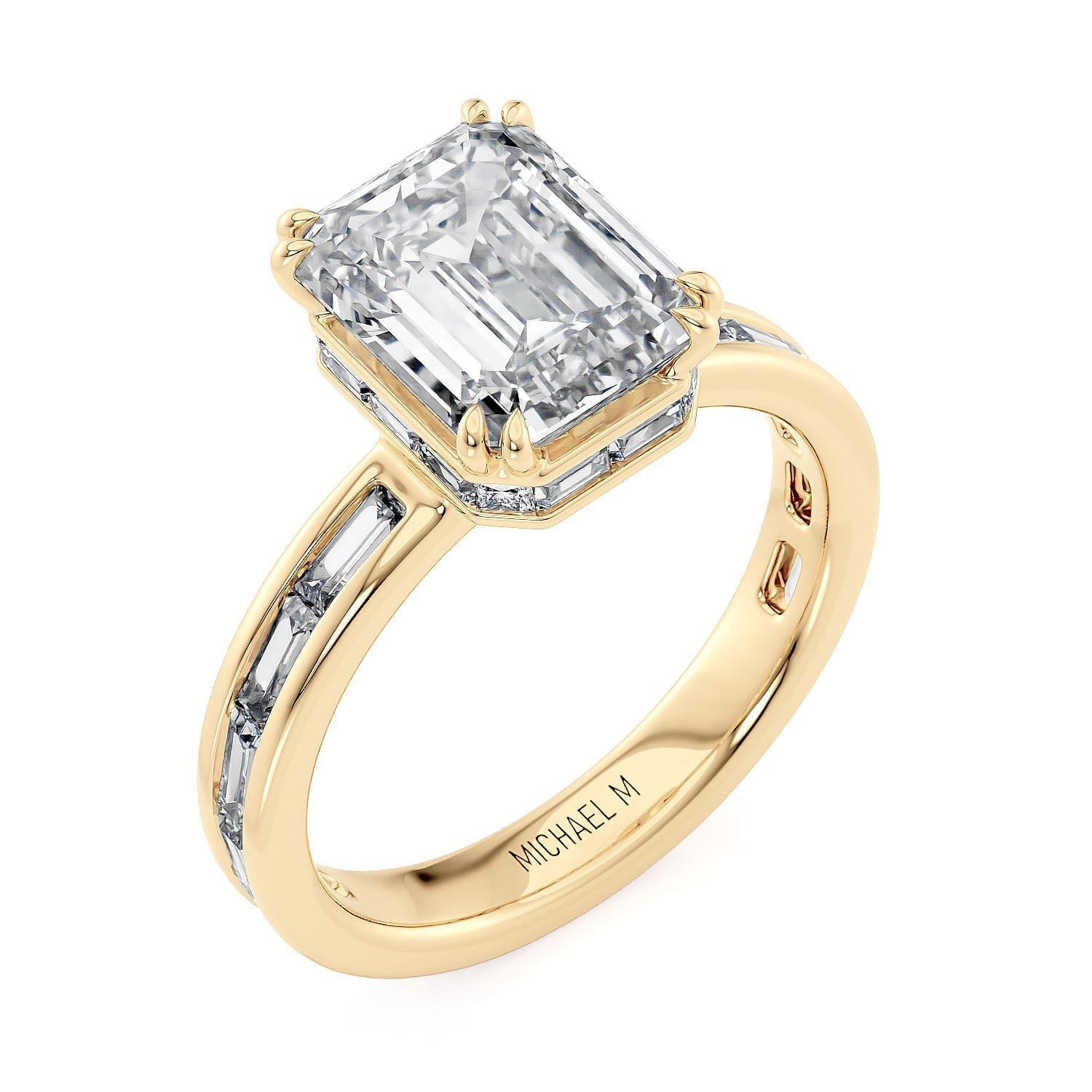 Montage Emerald Hidden Halo – Markham Fine Jewelers