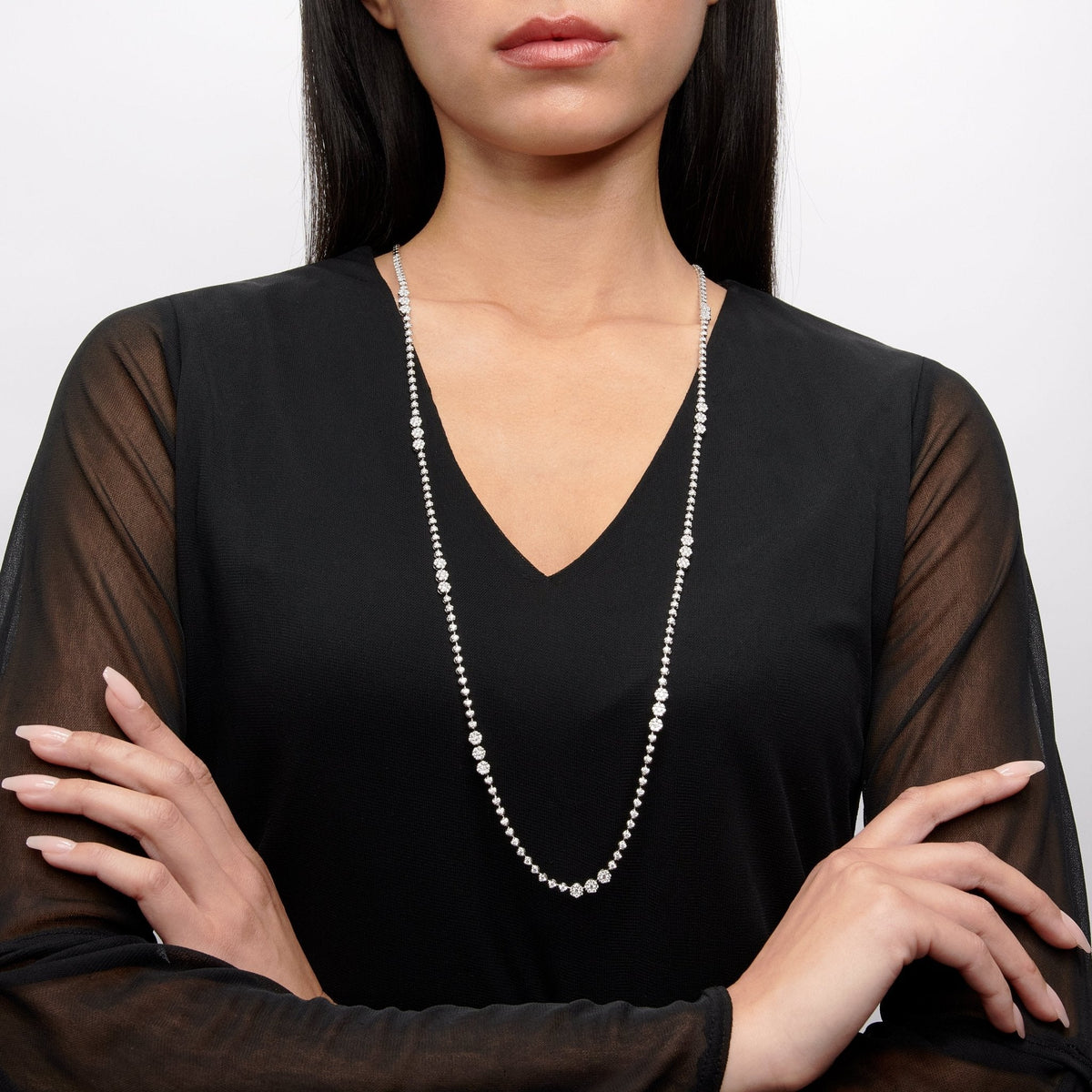 Necklace in 18k Gold with Diamonds - Simon G. Jewelry