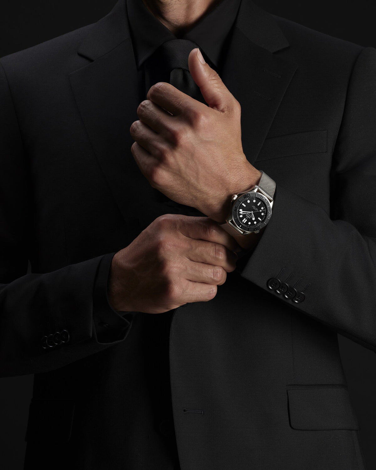 Spectre Edition: Seamaster Diver 300M 42 mm, steel on steel, James Bond