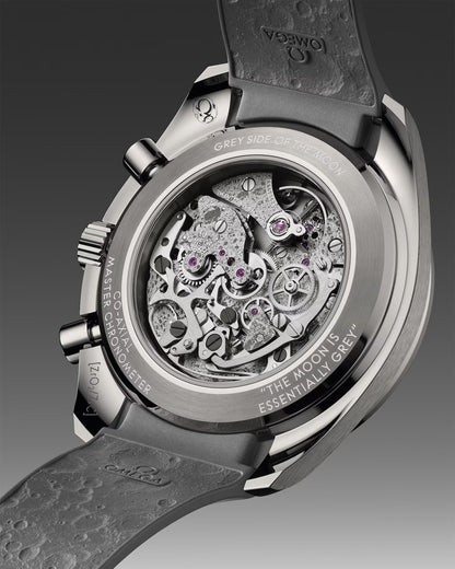 Speedmaster Grey Side of the Moon 44.25 mm, Grey Ceramic on Rubber Strap