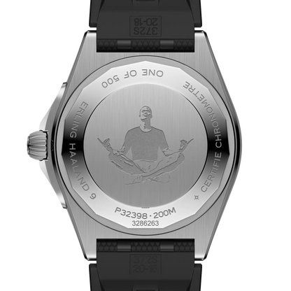 Chronomat Automatic GMT 40 Erling Haaland Stainless steel & platinum 40 mm P323982A1F1S1 fourth view