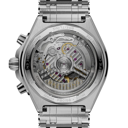 Chronomat B01 Chronograph 42 Stainless steel & platinum 42 mm PB0158101C1A1 fourth view