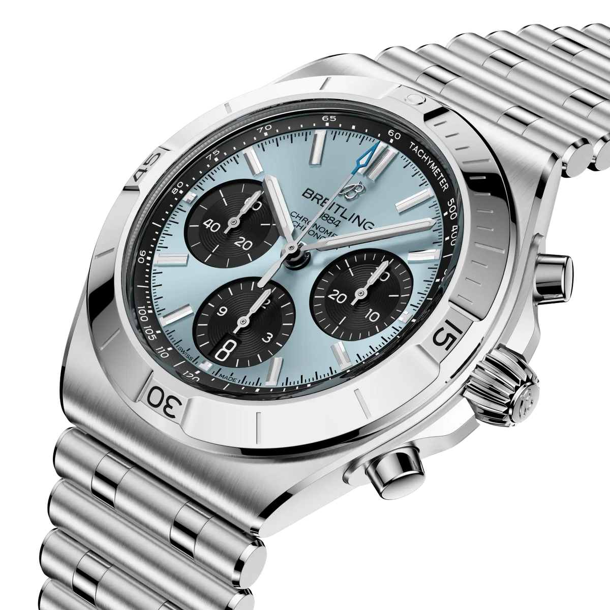 Chronomat B01 Chronograph 42 Stainless steel & platinum 42 mm PB0158101C1A1 second view