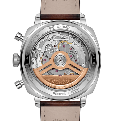Top Time B01 Chronograph 41 Tribute to Aston Martin DB5 Stainless steel & platinum 41 mm PB0178121B1X1 third view
