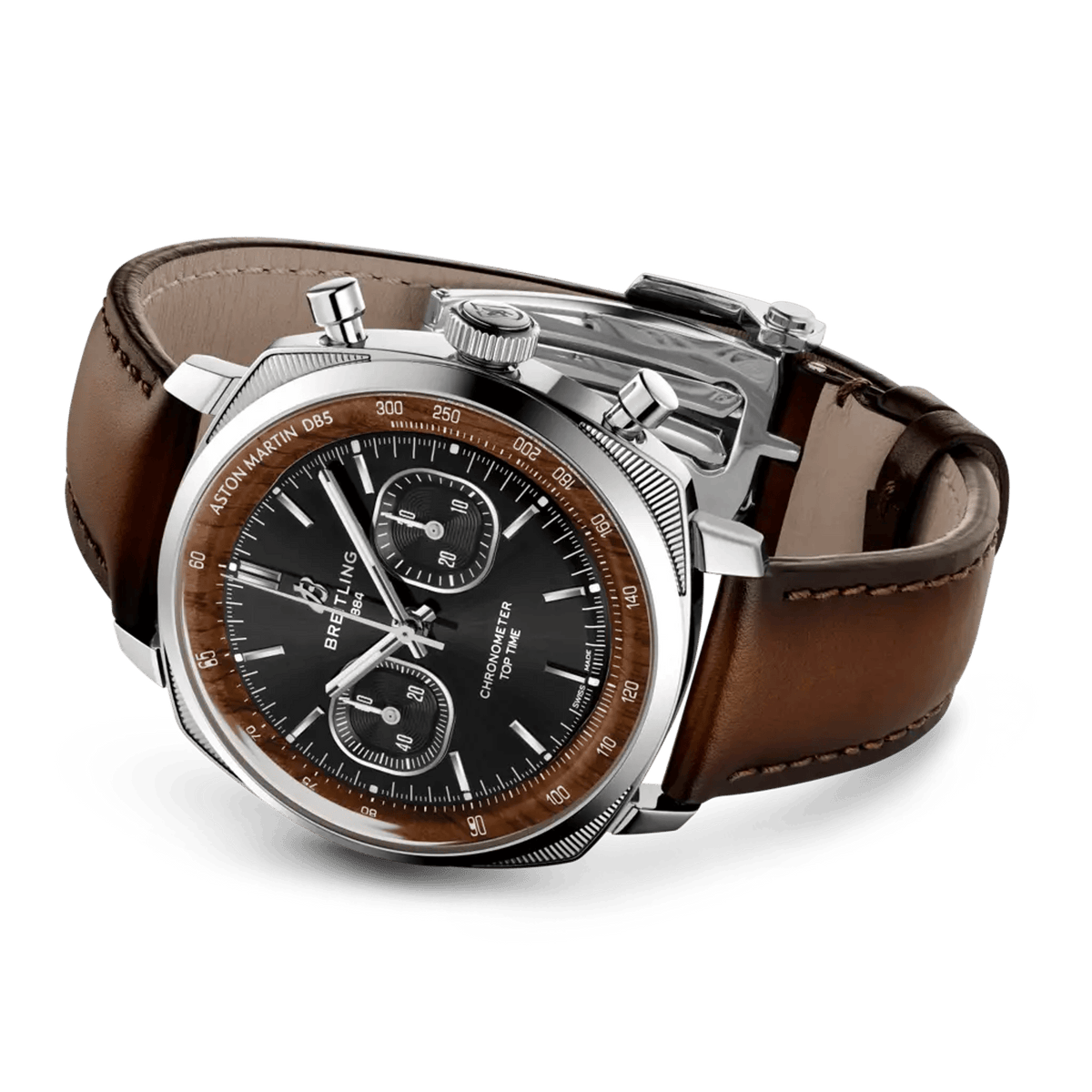 Top Time B01 Chronograph 41 Tribute to Aston Martin DB5 Stainless steel & platinum 41 mm PB0178121B1X1 second view