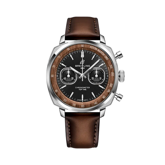 Top Time B01 Chronograph 41 Tribute to Aston Martin DB5 Stainless steel & platinum 41 mm PB0178121B1X1 main view