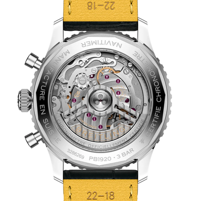 Navitimer B19 Chronograph 43 Perpetual Calendar Stainless steel & platinum 43 mm PB1920251C1P1 fourth view