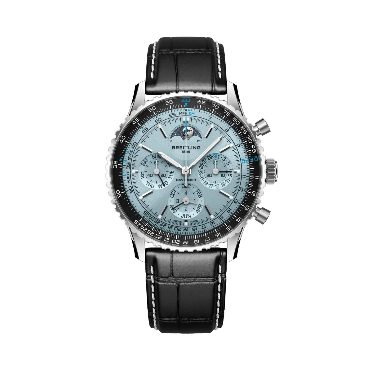 Navitimer B19 Chronograph 43 Perpetual Calendar Stainless steel & platinum 43 mm PB1920251C1P1 main view
