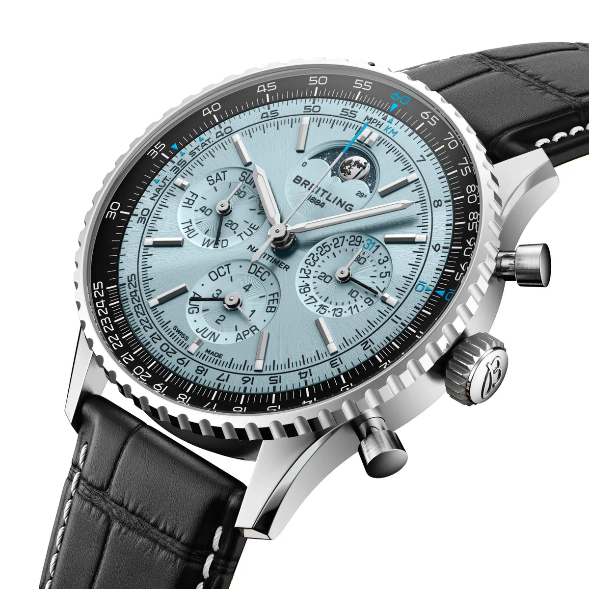 Navitimer B19 Chronograph 43 Perpetual Calendar Stainless steel & platinum 43 mm PB1920251C1P1 secondary view
