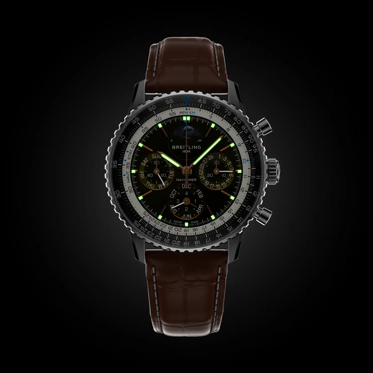 Navitimer B19 Chronograph 43 Perpetual Calendar Stainless steel & platinum 43 mm PB1921251B1P1 fifth view