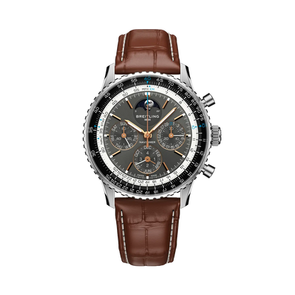 Navitimer B19 Chronograph 43 Perpetual Calendar Stainless steel & platinum 43 mm PB1921251B1P1 main view