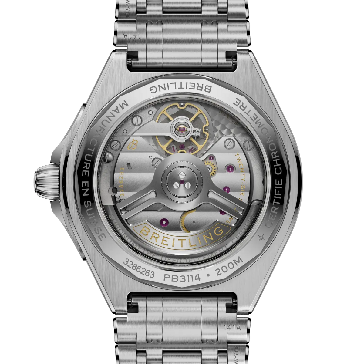 Chronomat B31 Automatic 40 Stainless steel & platinum 40 mm PB3114101C1A1 fourth view