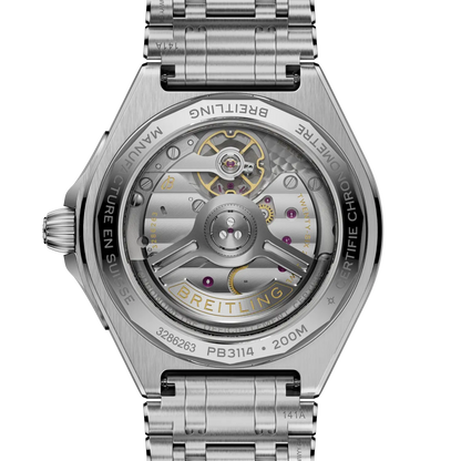 Chronomat B31 Automatic 40 Stainless steel & platinum 40 mm PB3114101C1A1 fourth view