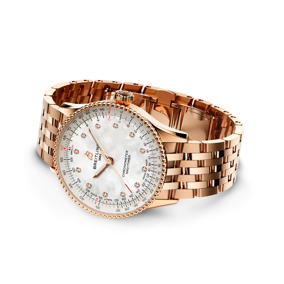 Navitimer Automatic 36 Small scale traceable 18K red gold 36 mm R17327211A1R1 third view