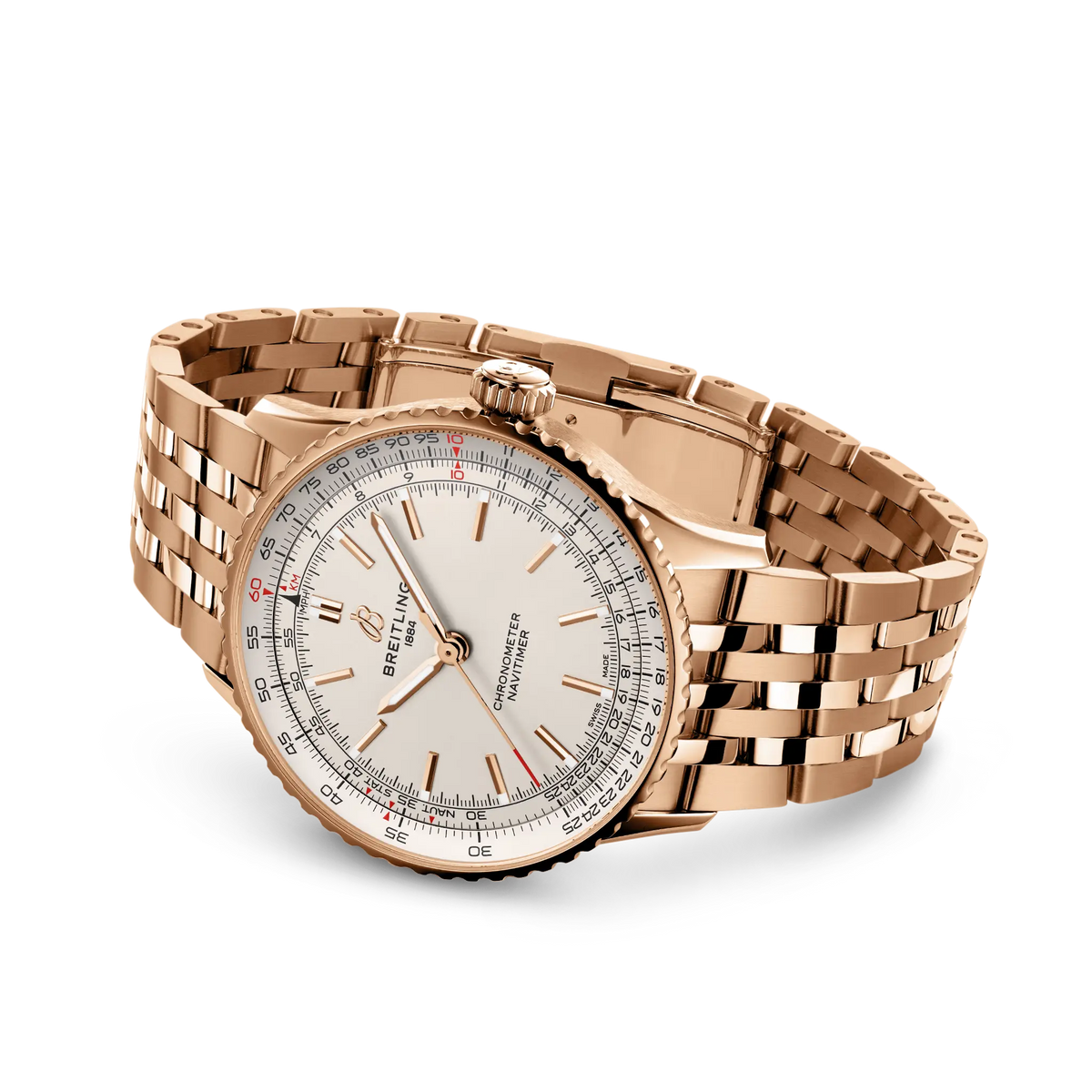 Navitimer Automatic 41 Small scale traceable 18K red gold 41 mm R17329F41G1R1 third view
