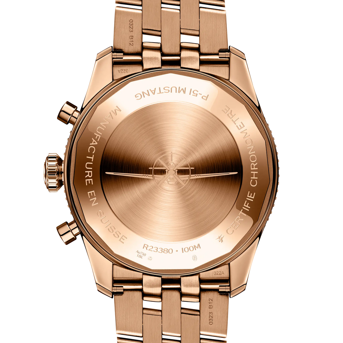 Classic AVI Chronograph 42 P-51 Mustang 18k red gold 42 mm R233801A1B1R1 fourth view