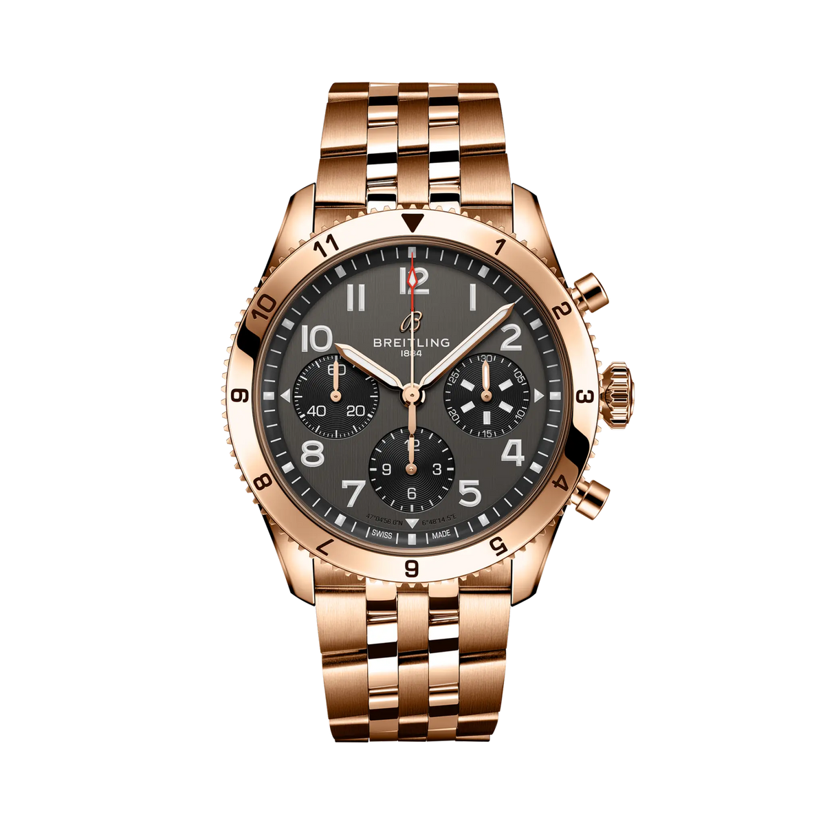 Classic AVI Chronograph 42 P-51 Mustang 18k red gold 42 mm R233801A1B1R1 main view
