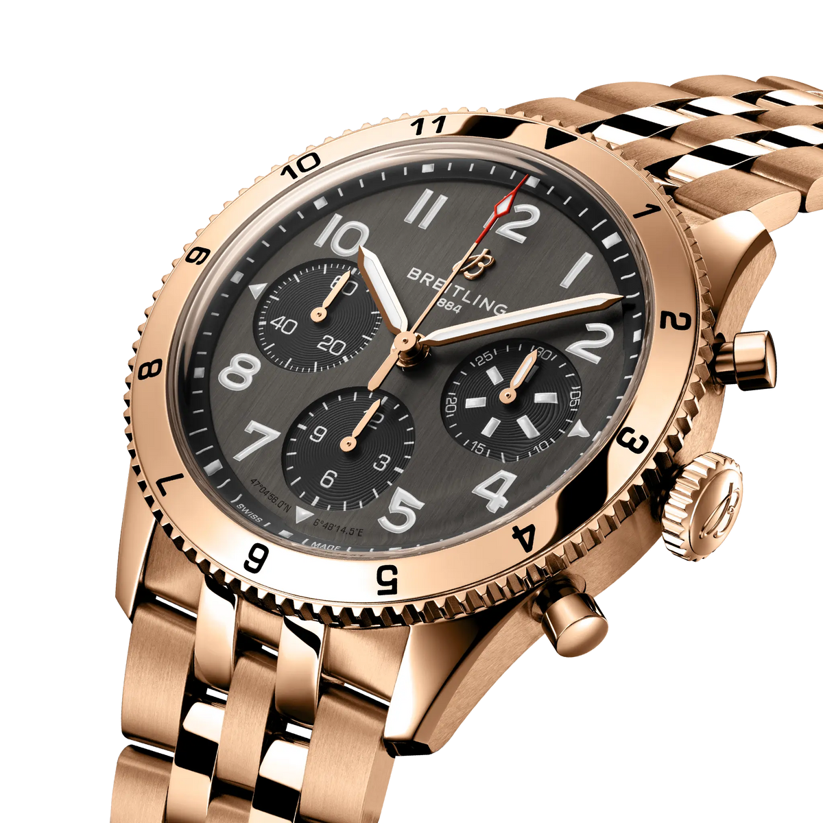 Classic AVI Chronograph 42 P-51 Mustang 18k red gold 42 mm R233801A1B1R1 second view