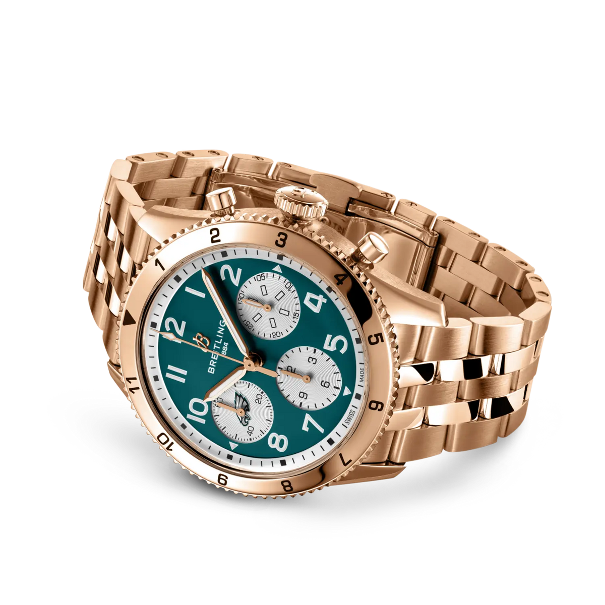 Classic AVI Chronograph 42 Super Bowl LIX Philadelphia Eagles Limited Edition 18k red gold 42 mm R233802A1L1R1 third view