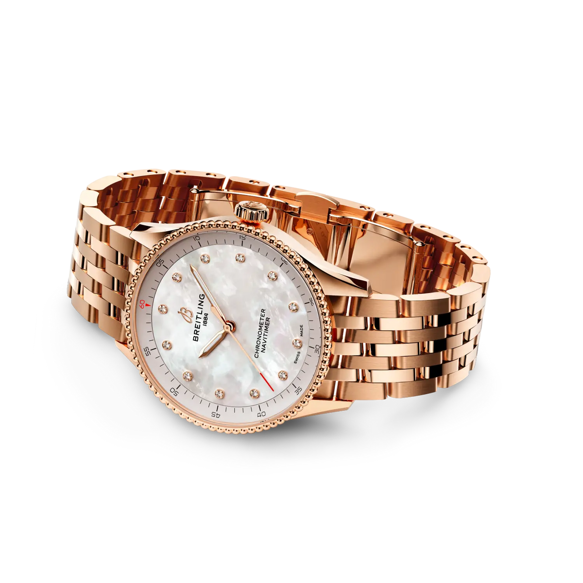 Navitimer 32 Small scale traceable 18K red gold 32 mm R77320E61A1R1 third view
