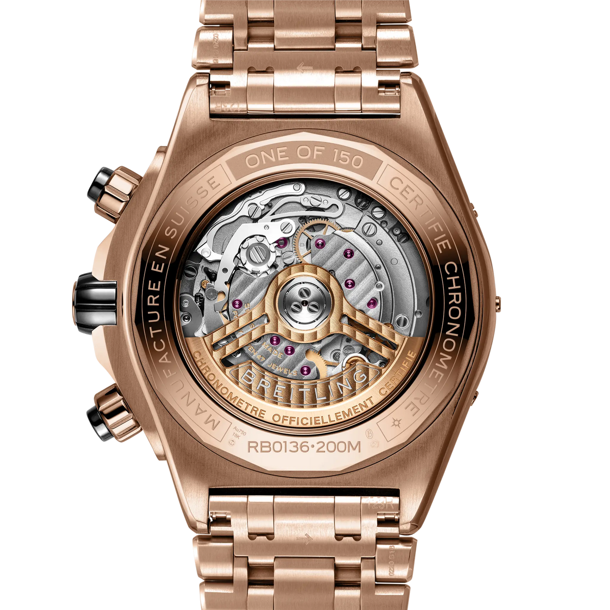 Super Chronomat B01 44 18k red gold 44 mm RB01365A1B1R1 fourth view