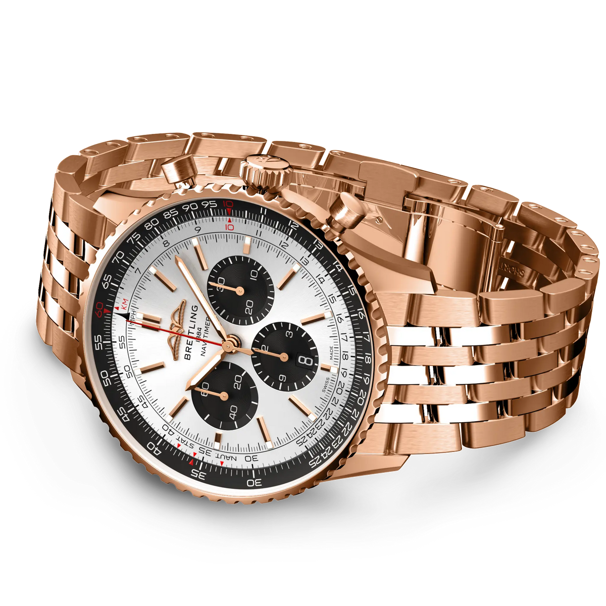 Navitimer B01 Chronograph 46 18k red gold 46 mm RB0137241G1R1 third view