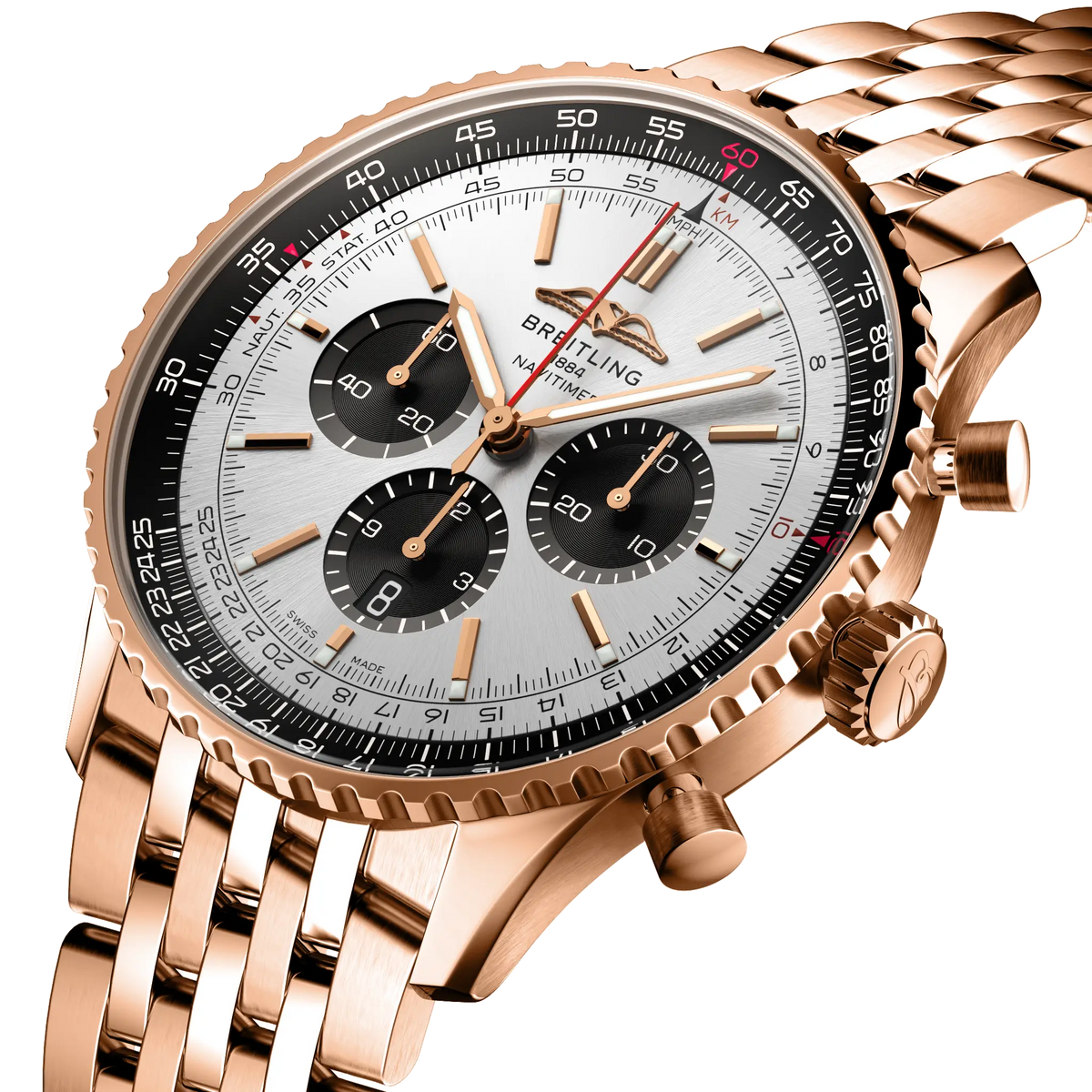 Navitimer B01 Chronograph 46 18k red gold 46 mm RB0137241G1R1 secondary view