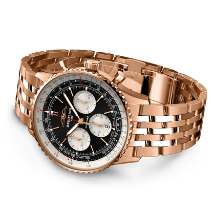 Navitimer B01 Chronograph 43 18k red gold 43 mm RB0138211B1R1 third view