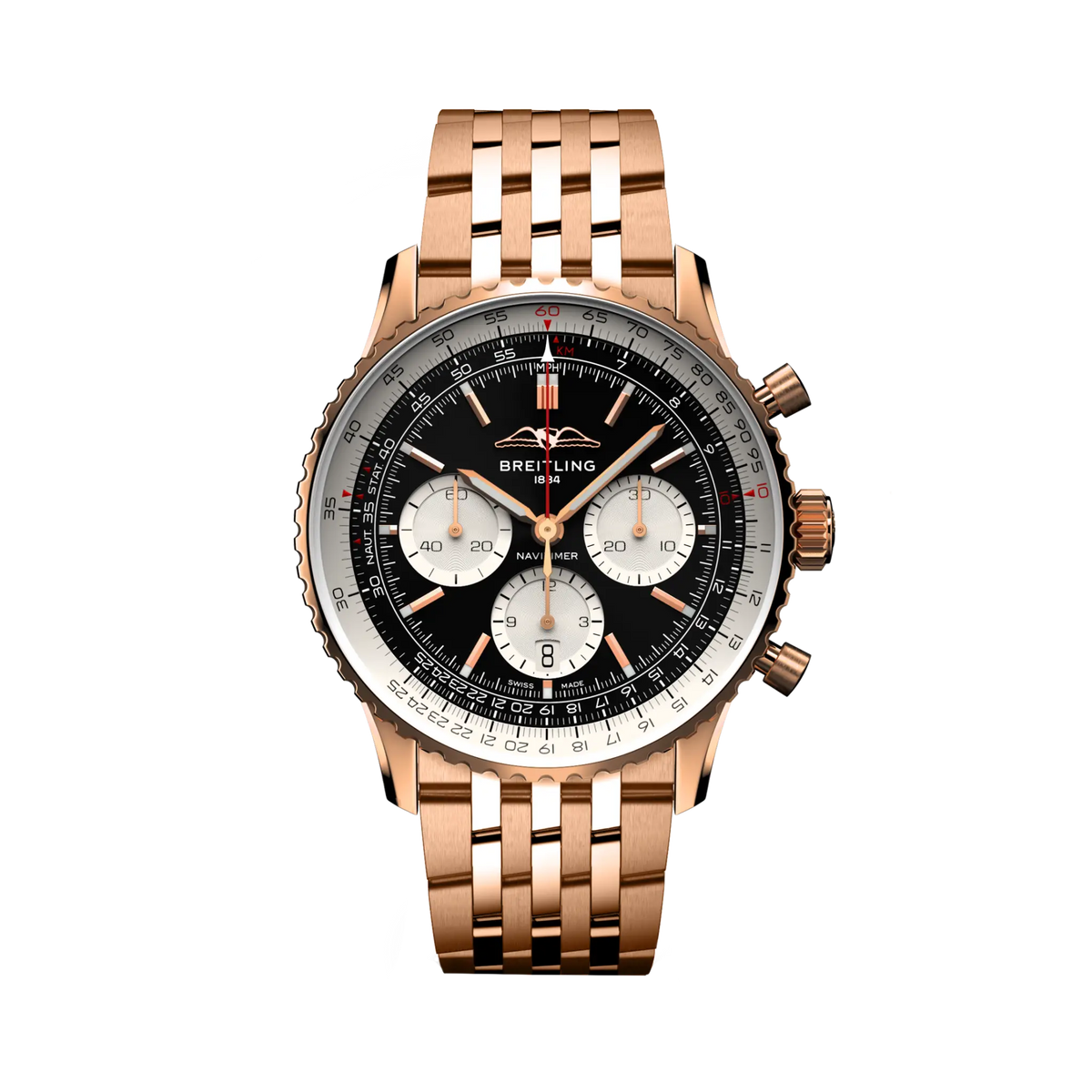 Navitimer B01 Chronograph 43 18k red gold 43 mm RB0138211B1R1 main view