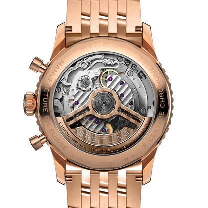 Navitimer B01 Chronograph 41 18k red gold 41 mm RB0139211G1R1 fourth view