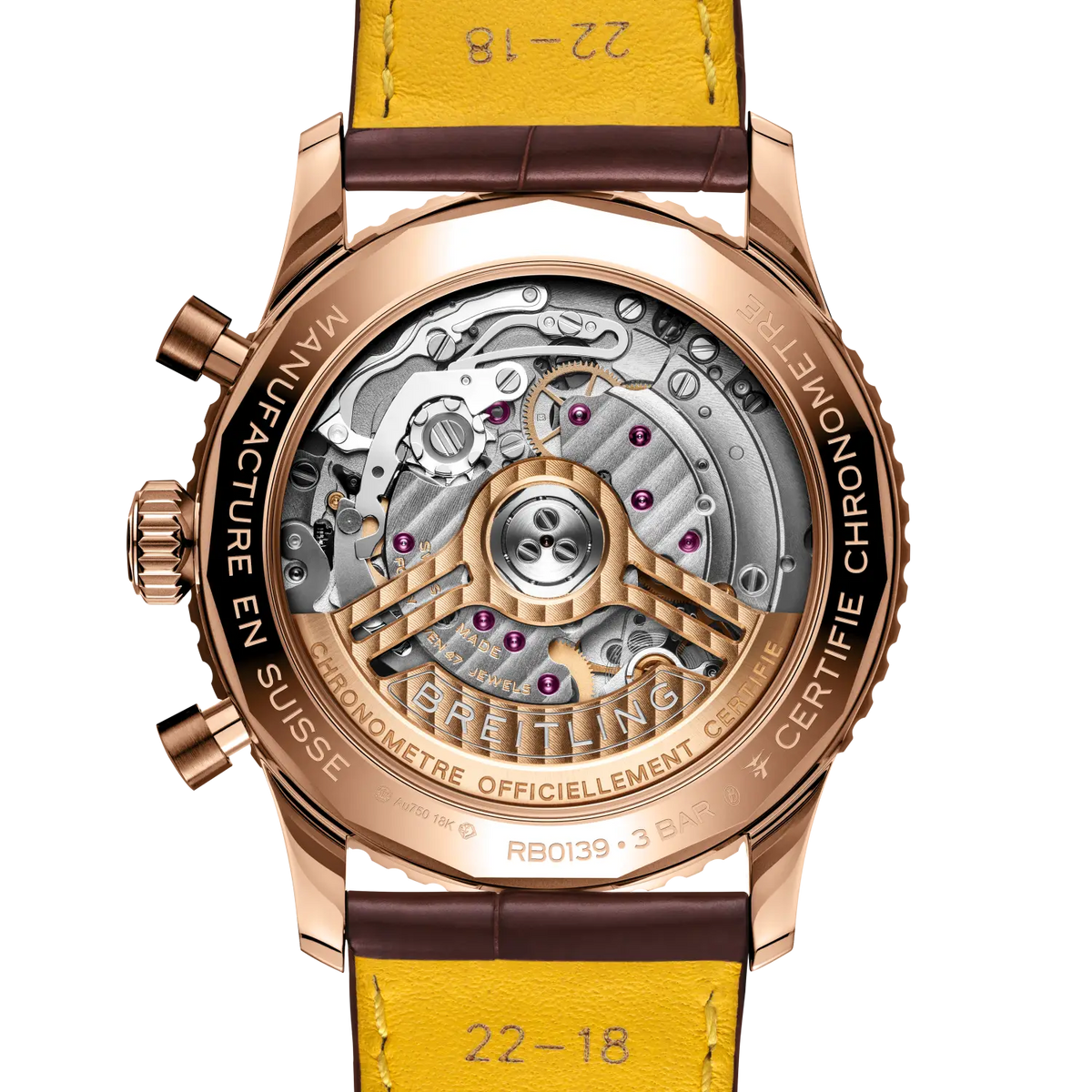 Navitimer B01 Chronograph 41 18k red gold 41 mm RB0139211Q1P1 fourth view