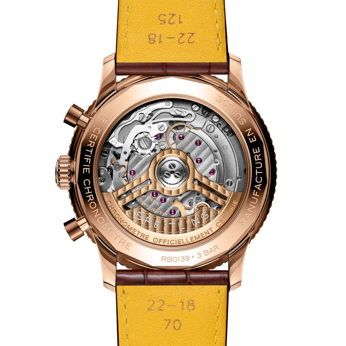 Navitimer B01 Chronograph 41 18k red gold (gem-set) 41 mm RB0139631G1P1 fourth view
