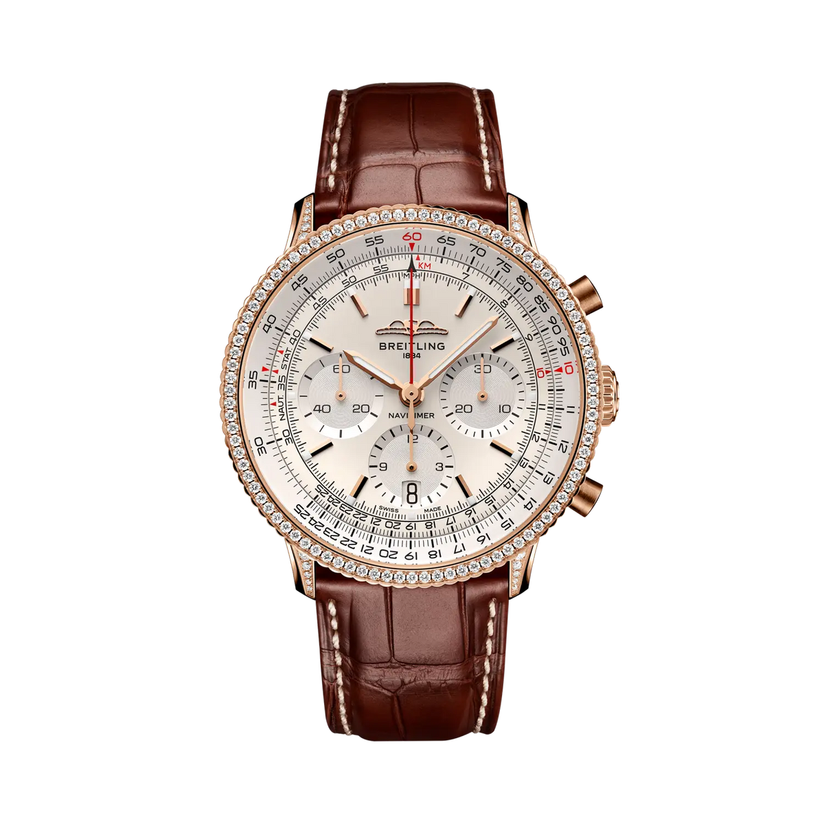 Navitimer B01 Chronograph 41 18k red gold (gem-set) 41 mm RB0139631G1P1 main view
